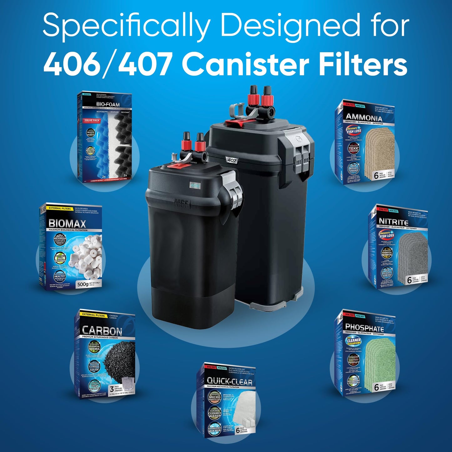 Fluval 406/407 Canister Filter Media Kit