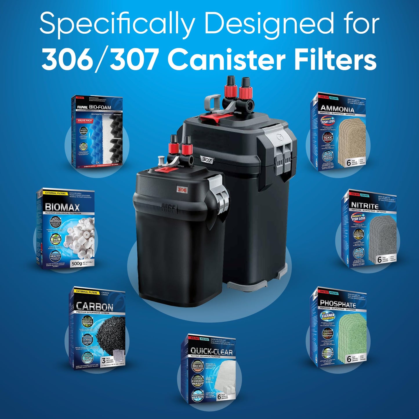 Fluval 306/307 Canister Filter Media Kit