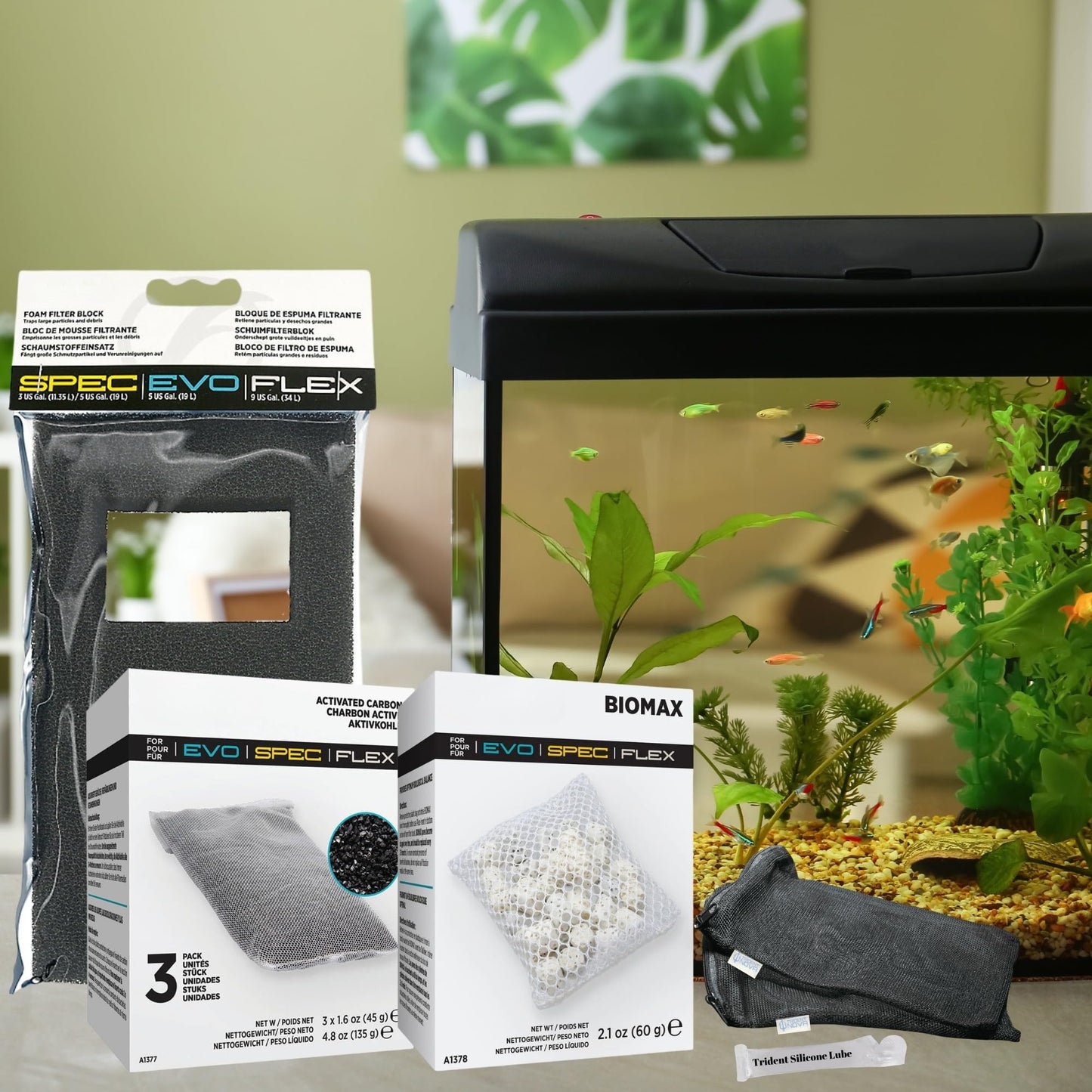 Fluval SPEC, EVO & Flex Aquarium Filter Media Kit