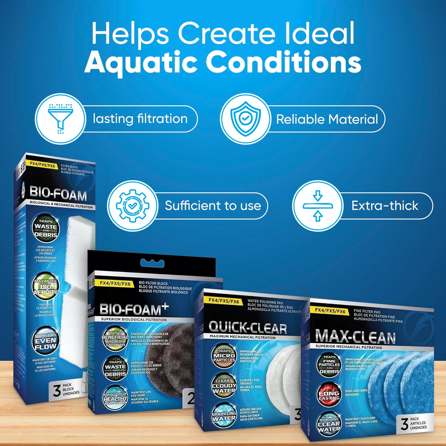 Fluval FX4/FX5/FX6 Canister Filter Media Kit